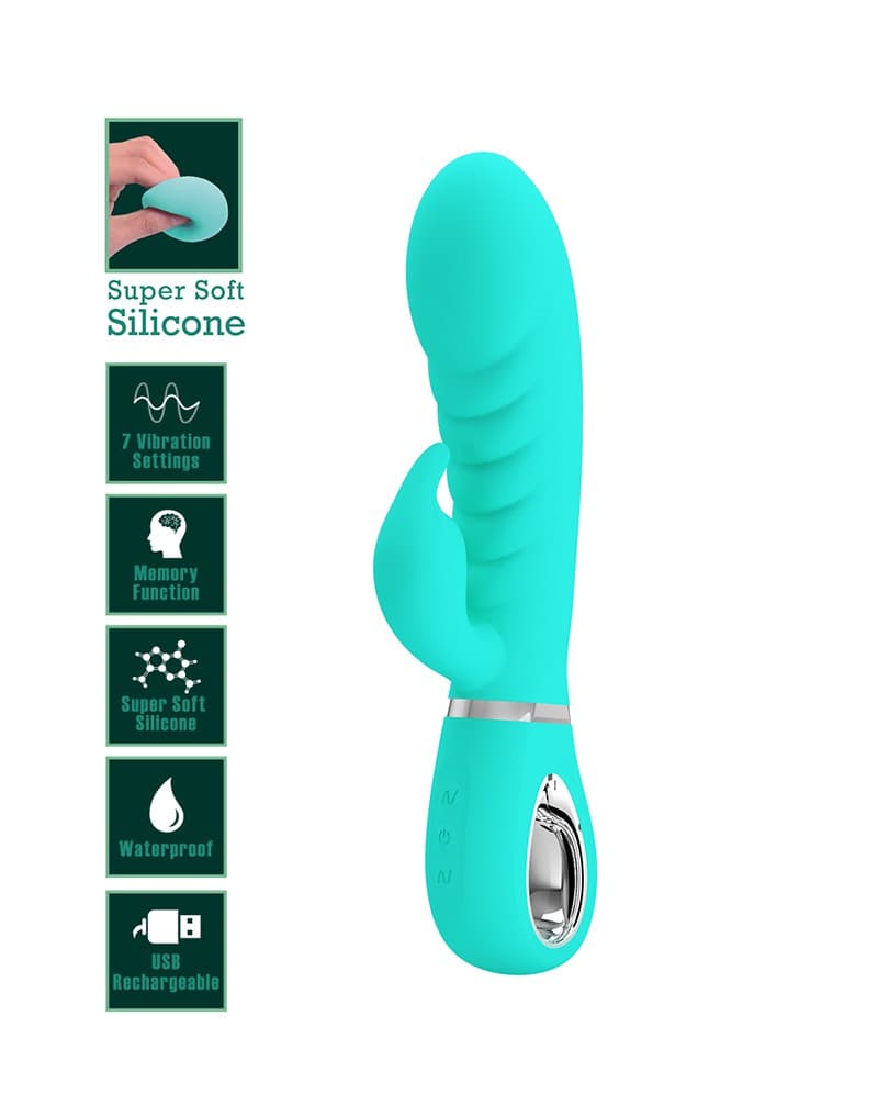 Pretty Love - Prescott - Rabbit Vibrator - Groen 9
