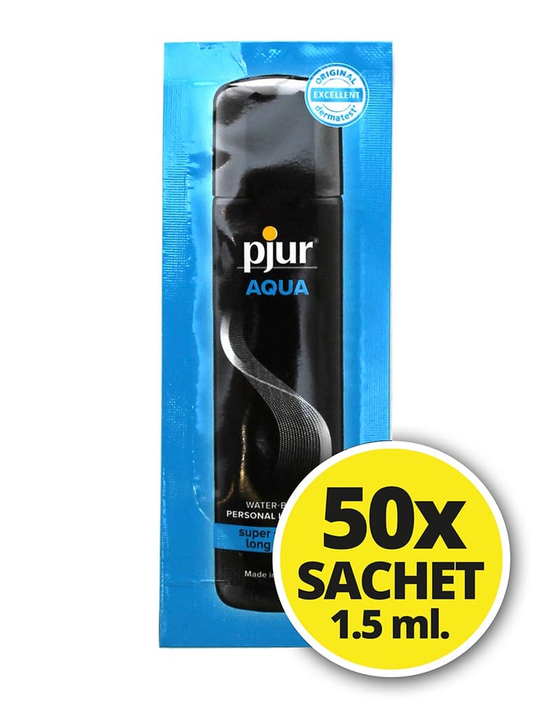 pjur - Aqua - Glijmiddel op waterbasis - 50 zakjes van 1.5 ml 1
