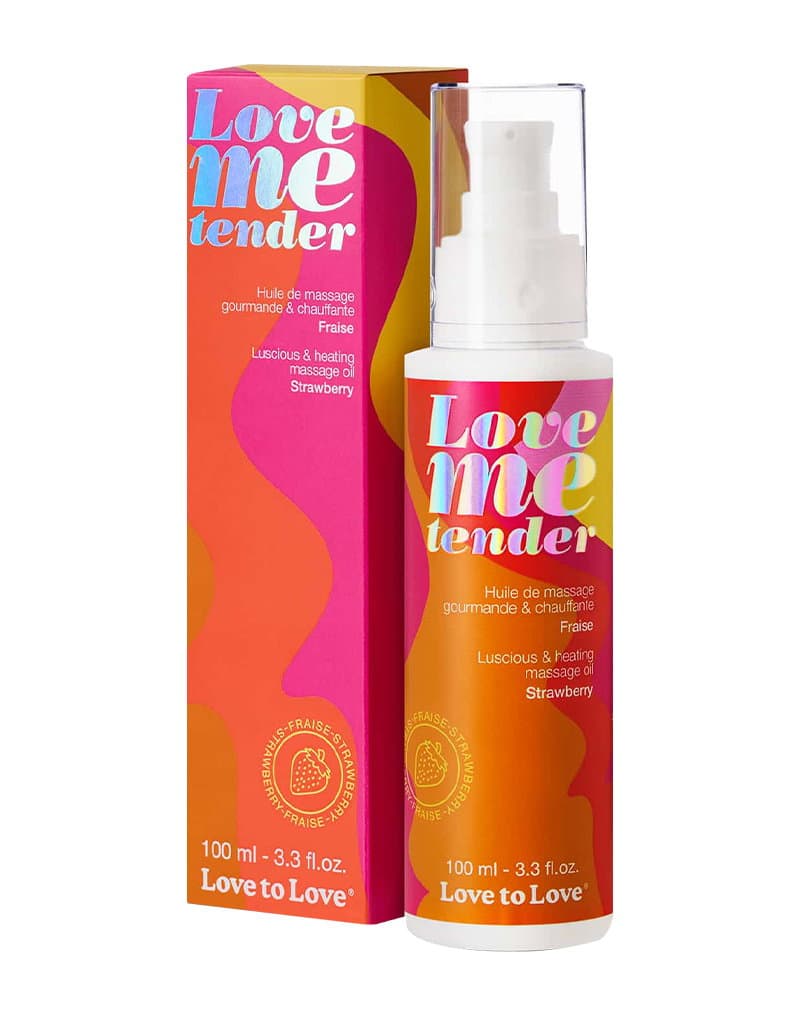 Love To Love - Love Me Tender Massageolie - Strawberry 1