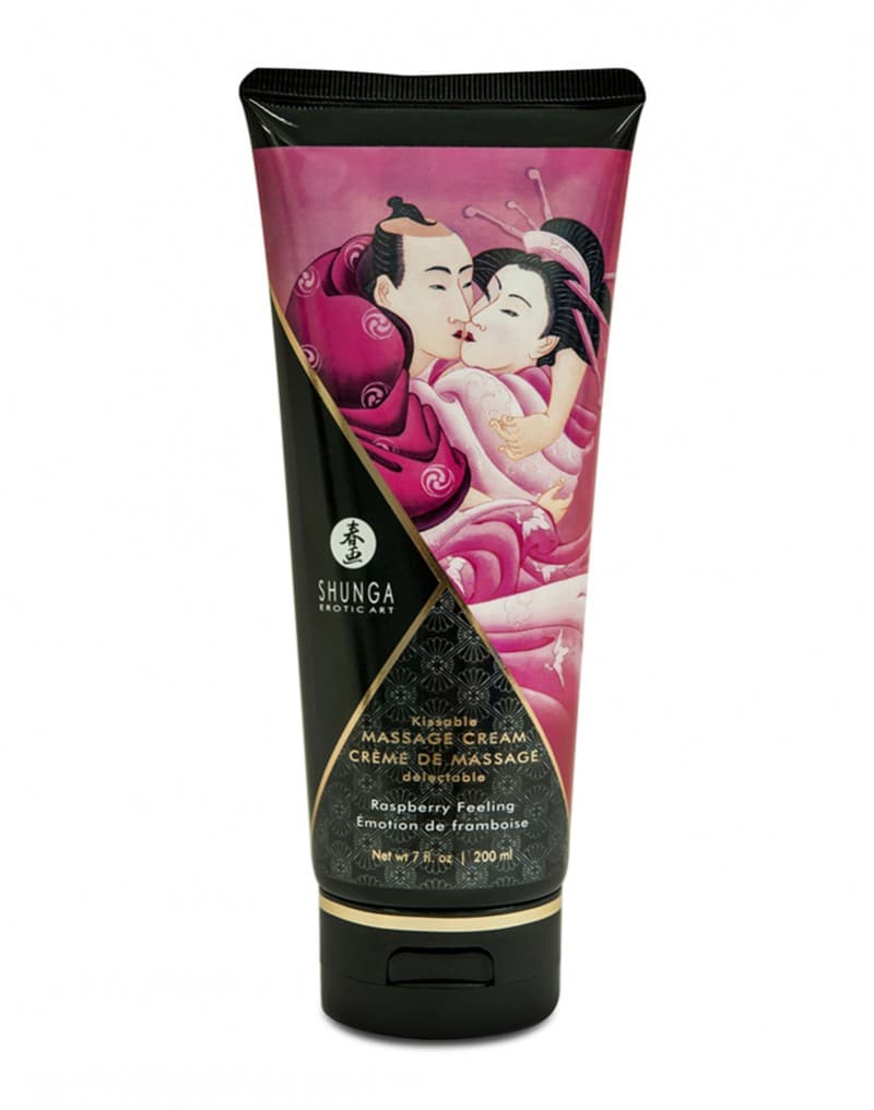 Shunga - Eetbare Massage Crème - Raspberry Feeling - 200 ml 1