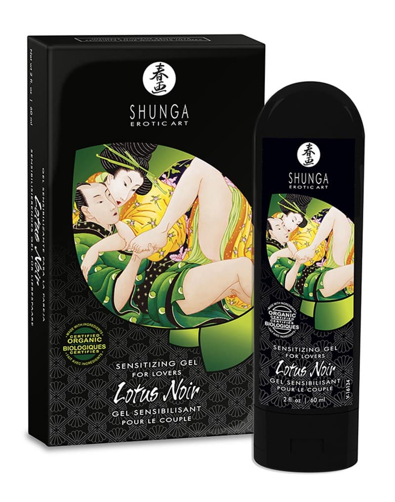 Shunga - Lotus Noir - Sensibiliserende gel voor Geliefden - 60 ml 1