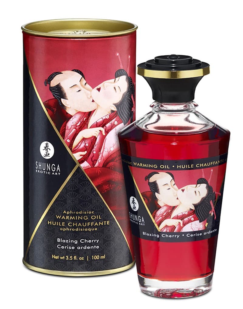 Shunga - Verwarmende Olie - Blazing Cherry - 100 ml 1