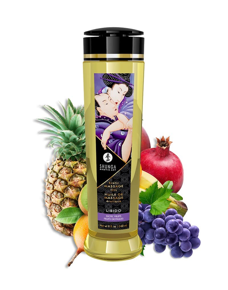 Shunga - Massage Olie - Libido Exotic Fruits - 240 ml 1