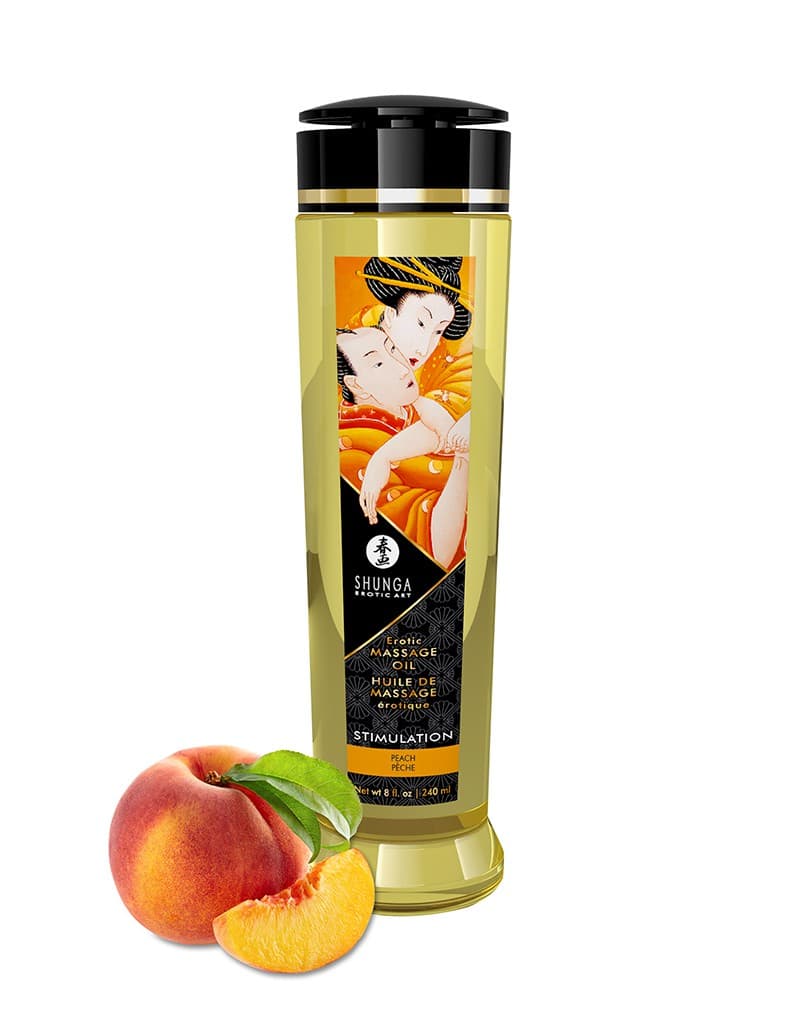 Shunga - Massage Olie - Stimulation Peach - 240 ml 1