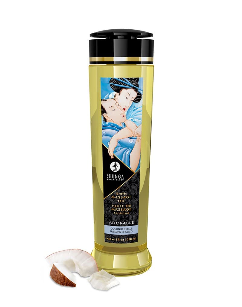 Shunga - Massage Olie - Adorable Coconut - 240 ml 1