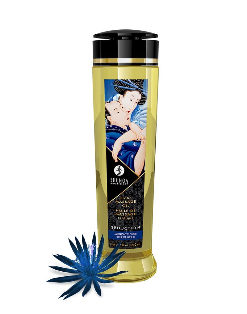 Shunga - Massage Olie - Seduction Midnight Flower - 240 ml 1