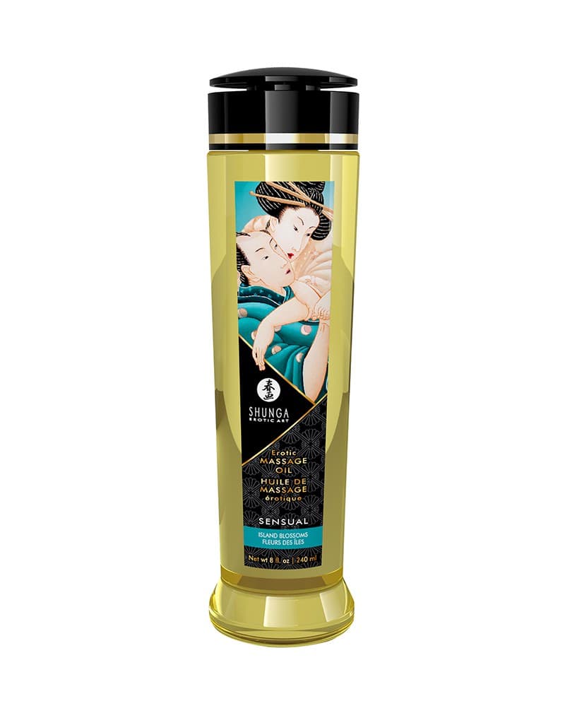 Shunga - Massage Olie - Sensual Island Flowers - 240 ml 2