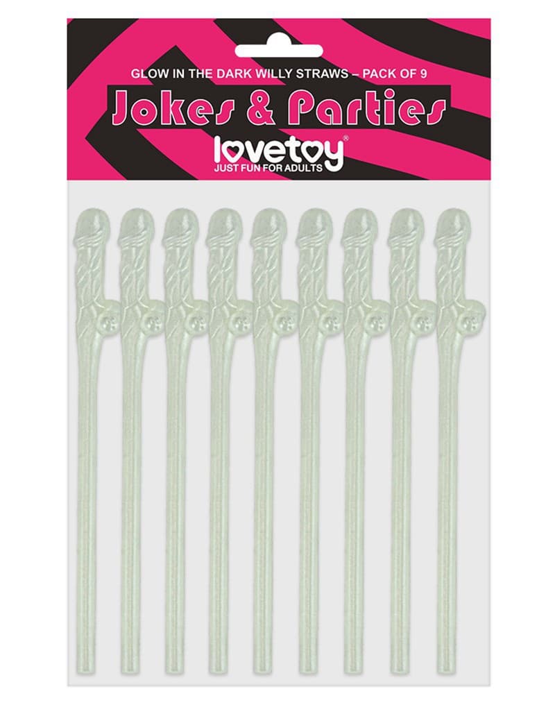 LoveToy - Glow in The Dark Rietjes - Set van 9 1