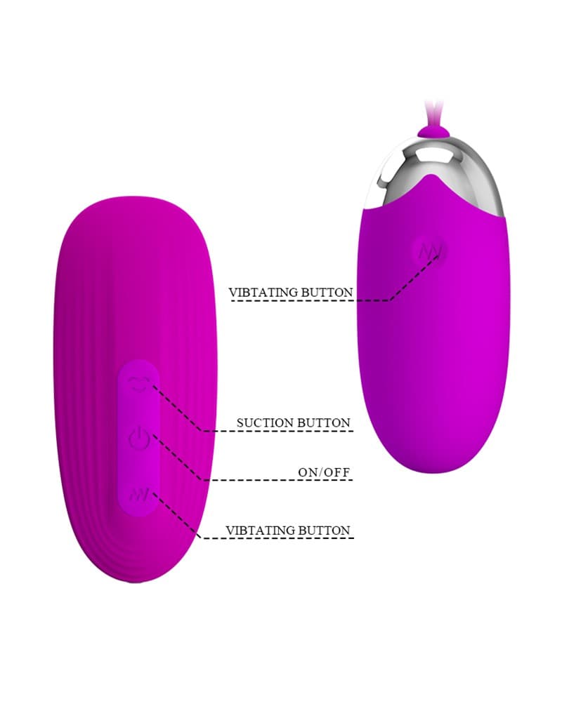 Pretty Love - Orthus - Vibrerend Ei met Afstandsbediening - Roze 3