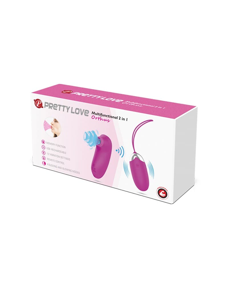 Pretty Love - Orthus - Vibrerend Ei met Afstandsbediening - Roze 2