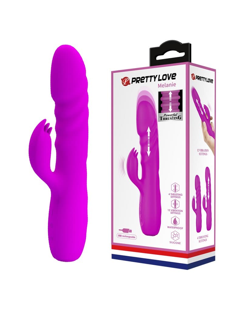 Pretty Love - Melanie - Rabbit Vibrator - Roze 8