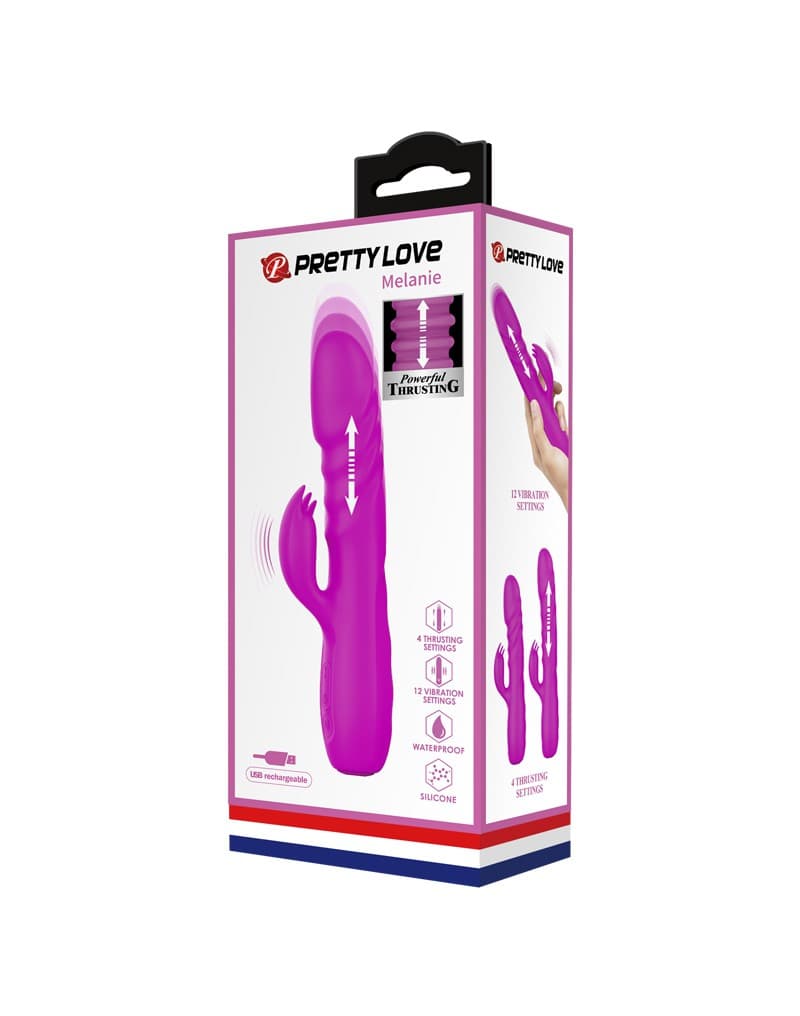 Pretty Love - Melanie - Rabbit Vibrator - Roze 2