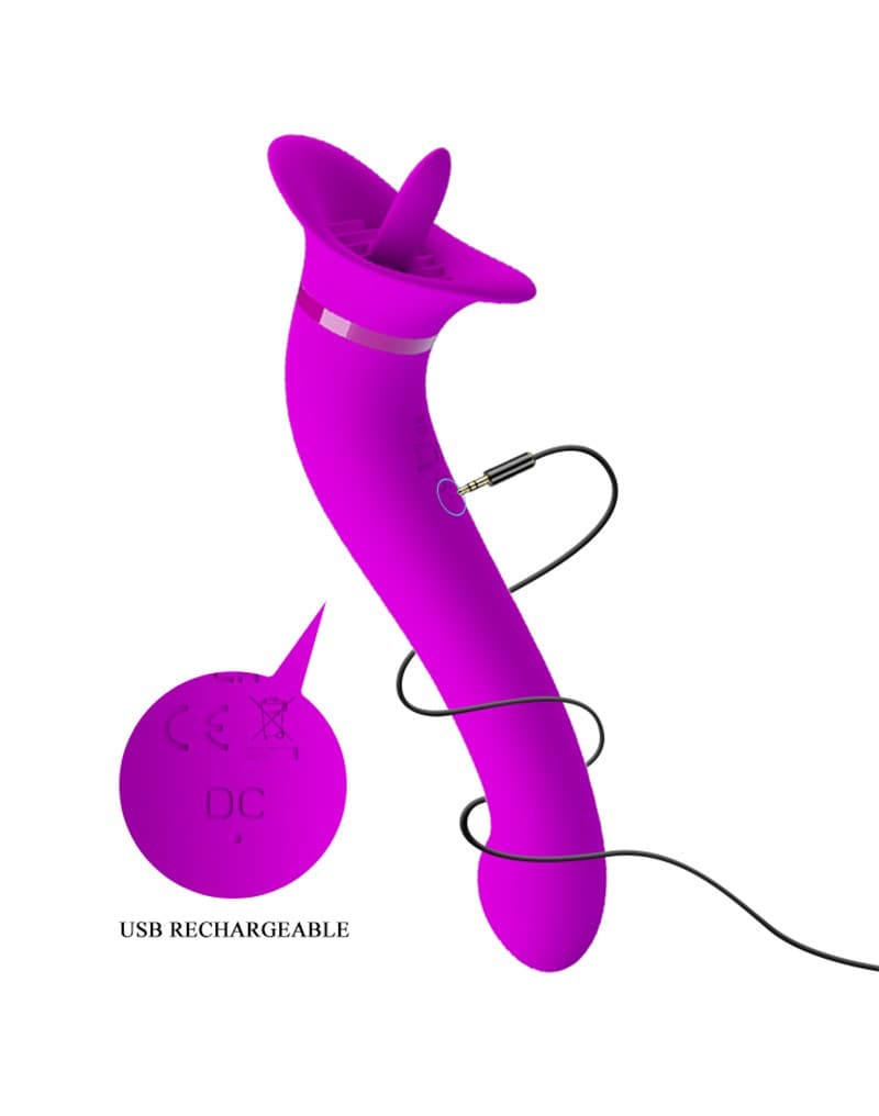 Pretty Love - Faust - Orale Seks Stimulator - Roze 4