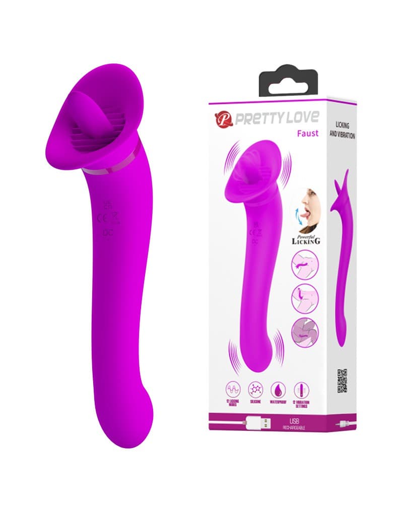 Pretty Love - Faust - Orale Seks Stimulator - Roze 9