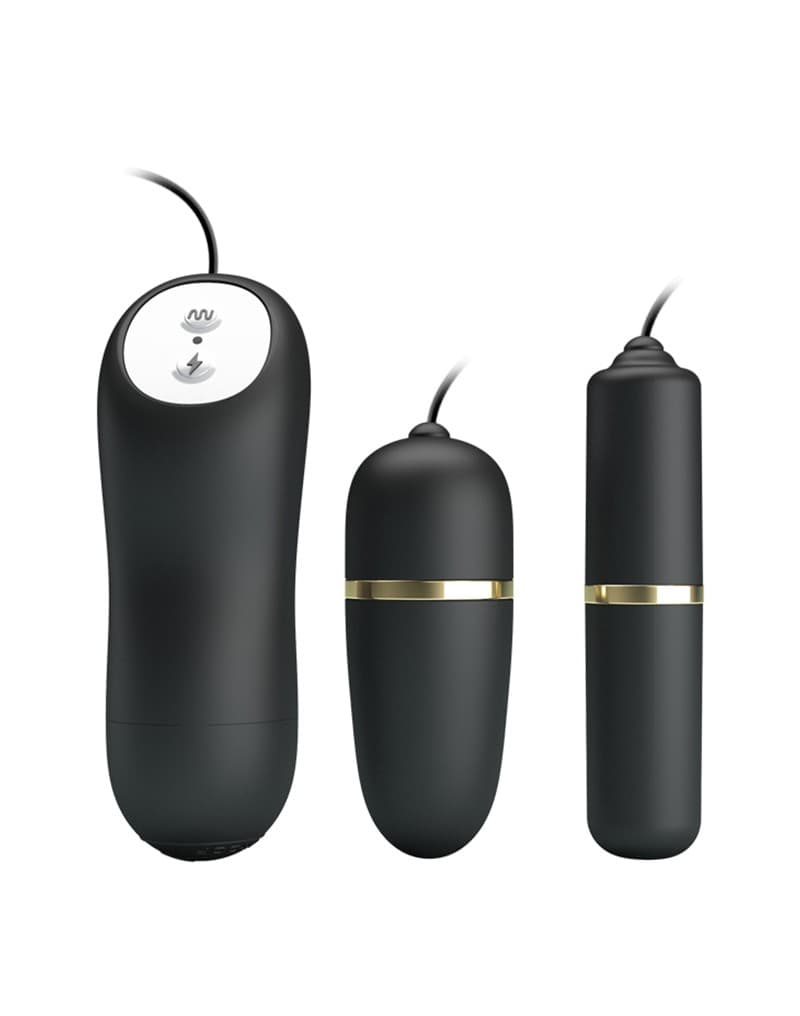 Pretty Love - Electrische Stimulatie Bullets Set - Zwart 5