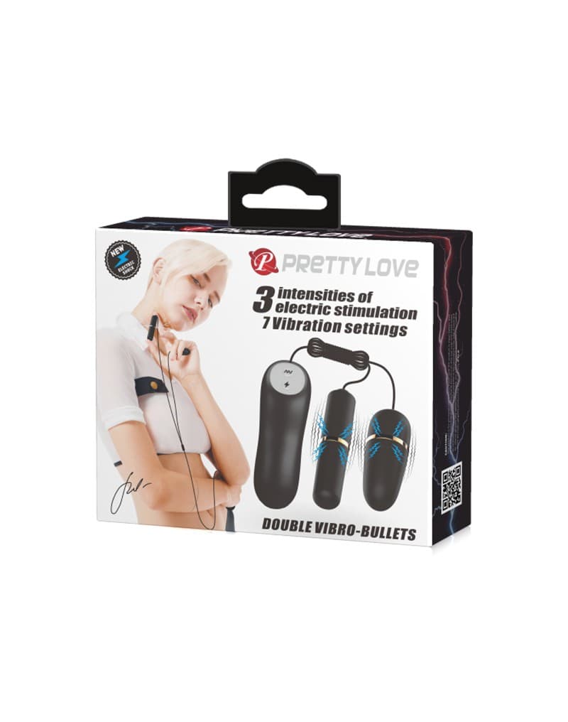 Pretty Love - Electrische Stimulatie Bullets Set - Zwart 2