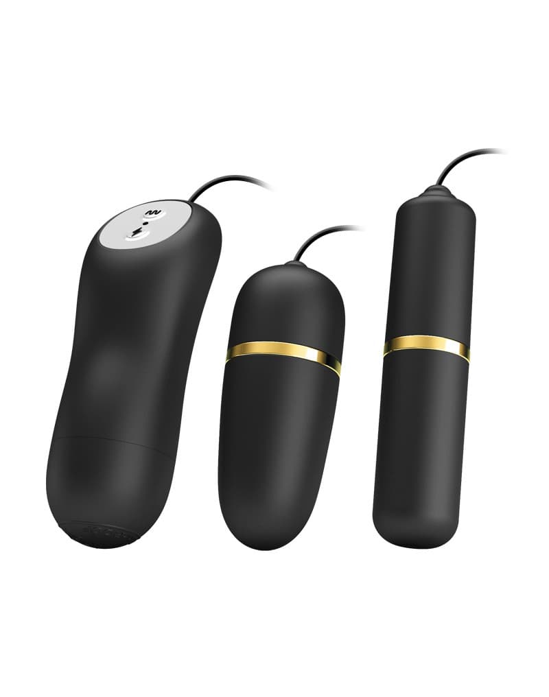 Pretty Love - Electrische Stimulatie Bullets Set - Zwart 1