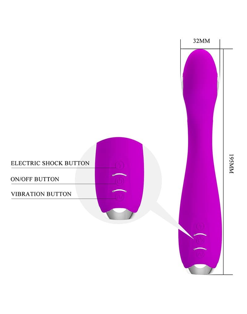 Pretty Love - Homunculus - Elektrische Shock Vibrator - Paars 6
