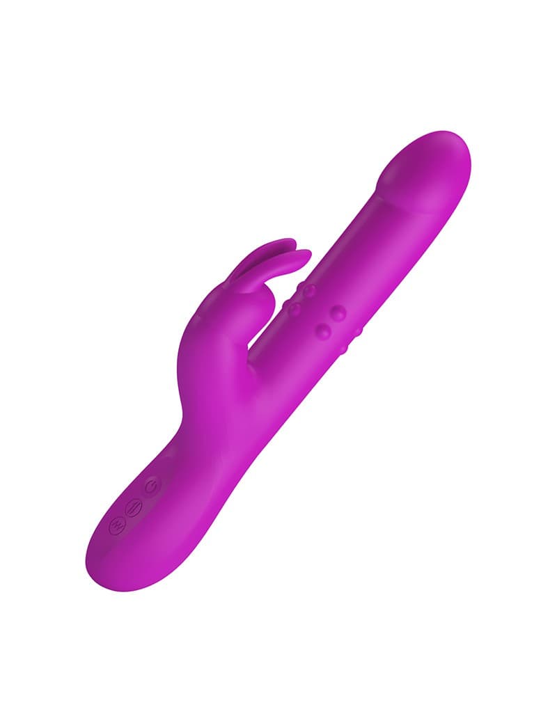 Pretty Love - Reese - Thrusting Rabbit Vibrator - Roze 5