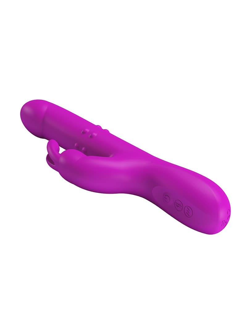Pretty Love - Reese - Thrusting Rabbit Vibrator - Roze 6