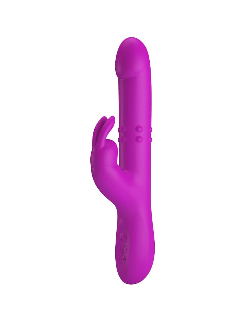 Pretty Love - Reese - Thrusting Rabbit Vibrator - Roze 2