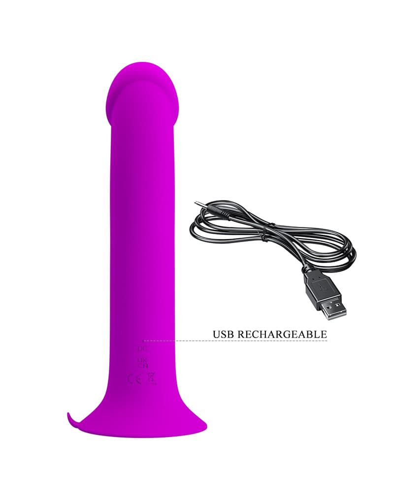 Pretty Love - Murray - Vibrerende Dildo 19 cm - Paars 6