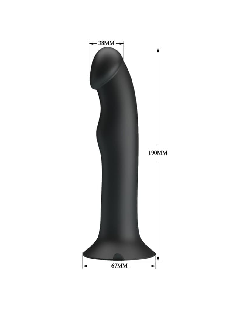Pretty Love - Murray - Vibrerende Dildo 19 cm - Zwart 4