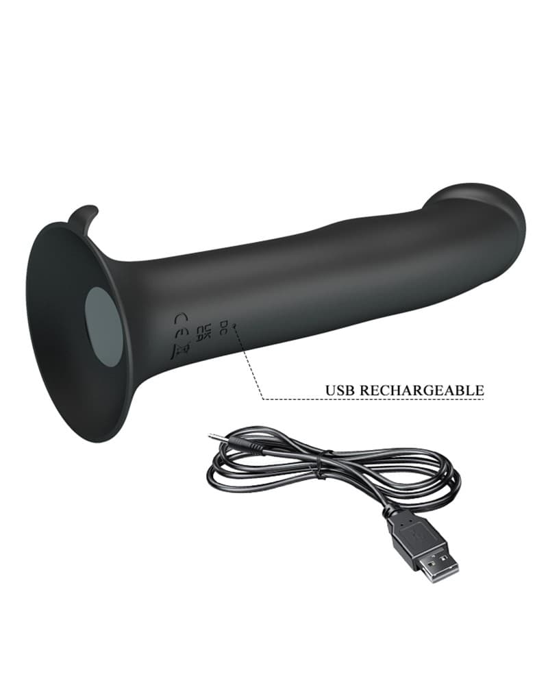 Pretty Love - Murray - Vibrerende Dildo 19 cm - Zwart 5