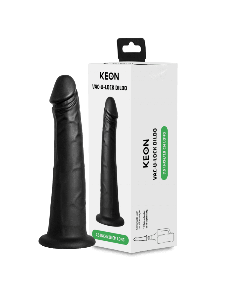 KIIROO - Dildo met vacuümvergrendelingssysteem voor KEON Masturbator - Zwart 2