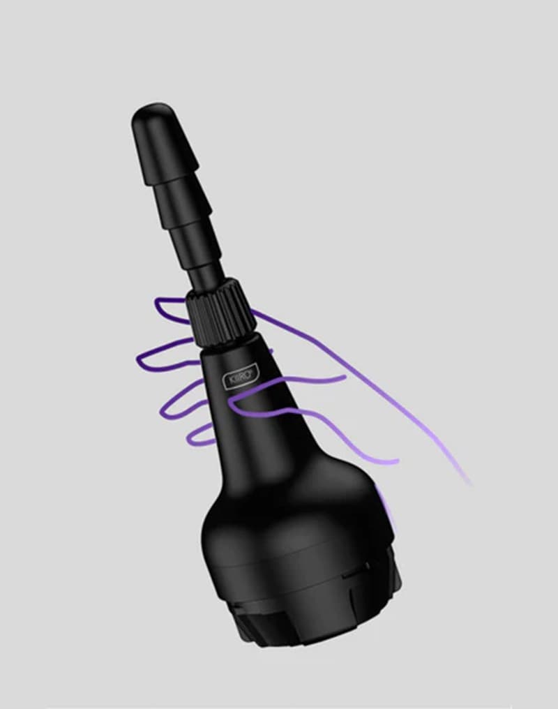 KIIROO - Dildo met vacuümvergrendelingssysteem voor KEON Masturbator - Zwart 6