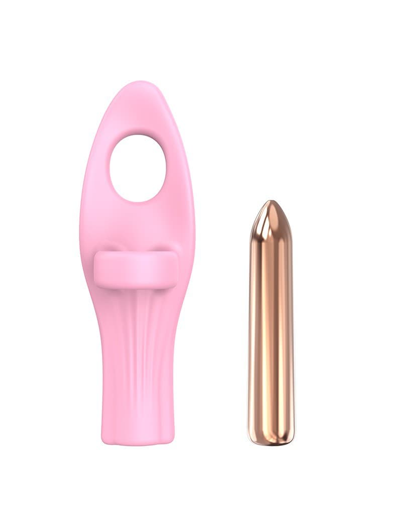 Love to Love - Vibrating Tickle Me - Vinger Vibrator - Roze 7