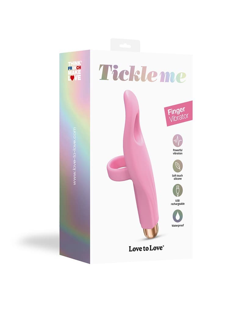 Love to Love - Vibrating Tickle Me - Vinger Vibrator - Roze 2