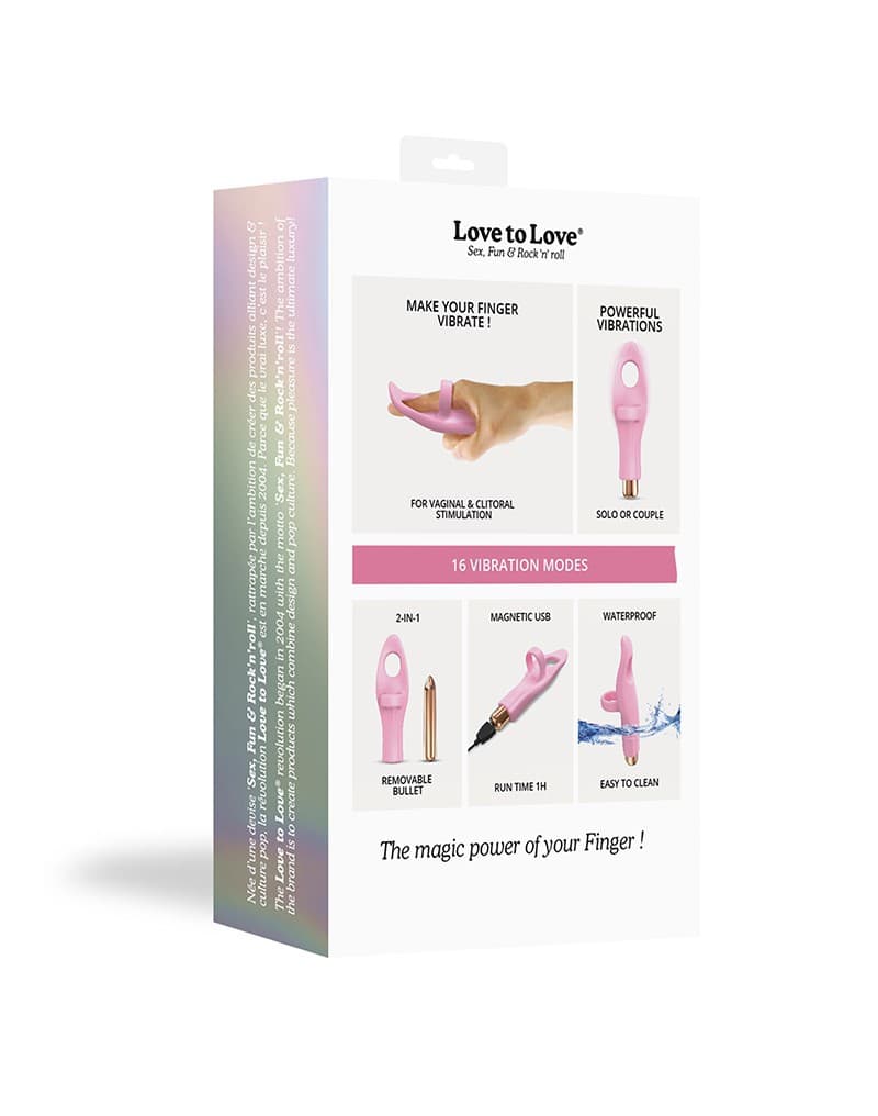 Love to Love - Vibrating Tickle Me - Vinger Vibrator - Roze 3