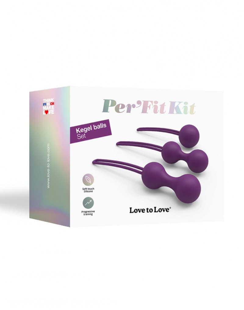 Love to Love - Per'Fit Kit - Kegel Balletjes Set - Paars 2