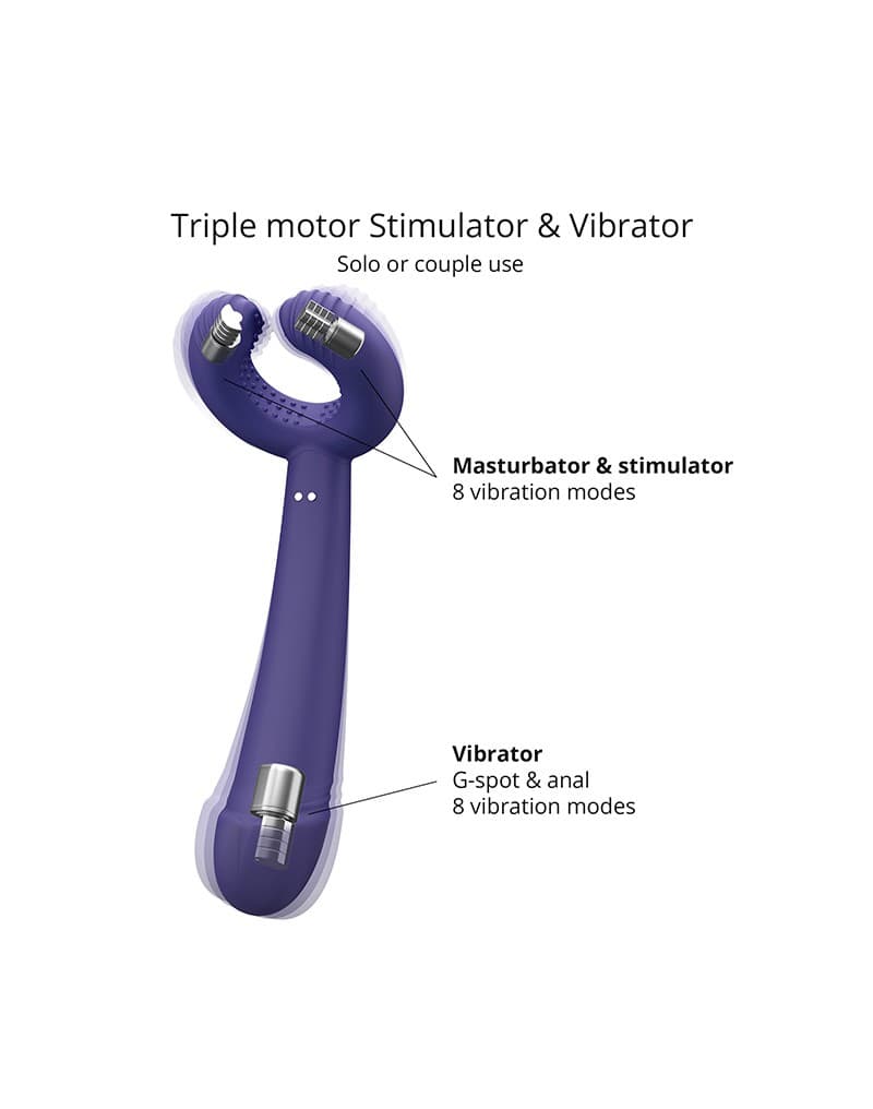 Love to Love - Please Me - Multi-Vibrator - Indigo 3